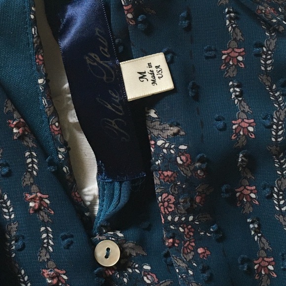 Blue Rain Teal Floral Patterned Boho/Peasant Dress (From Francesca’s!)💙 - Picture 2 of 6